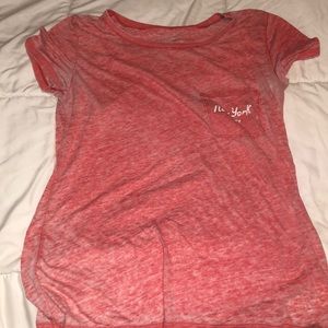 American Eagle Red New York Tee Shirt